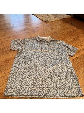 BARSTOOL SPORTS MENS SNEAKER DRI FIT POLO SHIRT DAD LOGO MEDIUM